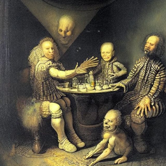 Aliens Sitting Down for Dinner by Rembrandt.jpeg